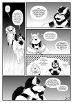  absurd_res akree_(shade) anthro biped canid canine canis comic dagger_(shade) dialogue english_text hi_res male mammal monochrome shade_the_wolf speech_bubble text wolf 