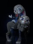  2020 3d_(artwork) anthro blue_background butt claws clothing digital_media_(artwork) disney duo ears_down eyebrows eyelashes female female/female fingers flat_chested fur grey_body grey_fur handcuffs hi_res judy_hopps lagomorph leporid long_ears looking_at_viewer lying mammal melo multicolored_body multicolored_ears multicolored_fur on_front pink_nose pivoted_ears police_badge police_uniform purple_eyes rabbit scut_tail shackles short_tail simple_background sitting smile square_crossover toe_claws toeless_footwear toeless_legwear toes two_tone_body two_tone_fur uniform white_body white_fur zootopia 