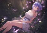  dress marinesnow no_bra re_zero_kara_hajimeru_isekai_seikatsu rem_(re_zero) summer_dress 