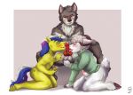  anthro bovid canid canine canis caprine collaborative_fellatio equid equine fellatio goat group group_sex horn horse irhileth male male/male mammal masturbation oral penile pony sex threesome unicorn unicorn_pony wolf 