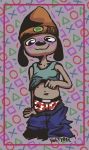  absurd_res blush clothing exposing hi_res looking_at_viewer male parappa parappa_the_rapper presenting shy solo sony_corporation sony_interactive_entertainment underwear video_games voltybee 