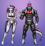  anthro dragon duo equid equine female friendship_is_magic gradient_background horn looking_at_viewer male mammal my_little_pony nintendo pia-sama pok&eacute;ball pok&eacute;mon rarity_(mlp) simple_background spike_(mlp) team_rocket unicorn video_games 