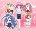  basketball bike_shorts bloomers breasts deletethistag hakamada_hinata kashii_airi megane minato_tomoka misawa_maho nagatsuka_saki navel noguchi_takayuki ro-kyu-bu! thighhighs 