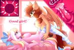  absurd_res accessory airiniblock animal_genitalia animal_penis anthro bay_breeze bed bedroom blonde_mane blonde_tail bodily_fluids breasts brown_mane brown_tail cervical_contact clothing collar collar_tag cum cum_in_uterus cum_inside cum_on_penis cutaway cutie_mark dialogue duo ears_back ejaculation equid equine equine_penis fan_character feathered_wings feathers female fur furniture genital_fluids genitals gynomorph gynomorph/female hair_accessory hair_bow hair_ribbon hand_on_butt hasbro hi_res impregnation inner_ear_fluff internal intersex intersex/female legwear lying mammal mane medial_ring missionary_position my_little_pony nipples on_back on_bed open_mouth pattern_clothing pattern_legwear pegasus penis pink_body pink_fur pivoted_ears ribbons sex smile socks spread_wings striped_clothing striped_legwear striped_socks stripes tan_body tan_fur thigh_highs tuft uterus wings 