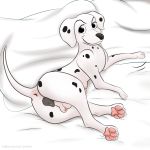  101_dalmatians 1:1 animal_genitalia animal_pussy anus belly_breast butt canid canine canine_pussy canis dalmatian disney domestic_dog erect_nipples female genitals hi_res mammal multi_nipple nipples perdita presenting presenting_hindquarters presenting_pussy pussy solo teats yosshi 