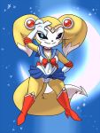  3:4 anthro cosplay digimon digimon_(species) ear_piercing fan_character female furball impmon impmon_x piercing renimpmon renimpmon_x sailor_moon_(character) sailor_moon_(series) solo 