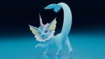  16:9 3d_(artwork) blender3d blender_(software) blue_background digital_media_(artwork) eeveelution female feral hi_res nintendo piporete pok&eacute;mon pok&eacute;mon_(species) simple_background solo solo_focus vaporeon video_games widescreen 