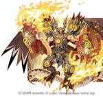  claws duel_masters fire horns mecha monster no_humans takayama_toshiaki wings 