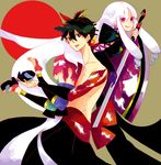  1girl katana katanagatari long_hair sword togame very_long_hair wakoku_nito weapon yasuri_shichika 