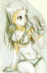  bikini bikini_top candy dendo-gokko food gloves kiyal lollipop long_hair sketch solo star swimsuit tengen_toppa_gurren_lagann tengen_toppa_gurren_lagann:_parallel_works 