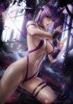  axsens ayane breasts cameltoe dead_or_alive garter swimsuits thighhighs 