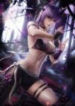  axsens ayane cleavage dead_or_alive garter no_bra thighhighs 