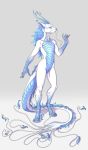  absurd_res alternate_version_at_source ambiguous_gender animal_genitalia anthro antlers asian_mythology barbel_(anatomy) blue_body blue_eyes blue_hair blue_scales digitigrade dragon east_asian_mythology eastern_dragon etis flesh_whiskers genital_slit genitals gotikamaamakitog grey_background hair hi_res horn long_tail looking_at_viewer mythology nude scales simple_background slit solo standing white_body 