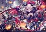  halloween onineko tagme thighhighs wings 