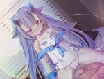  1boy 1girl ass_visible_through_thighs azur_lane bed bed_sheet blue_eyes blue_hair blue_horns blue_sailor_collar blush breasts cameltoe censored closed_mouth clothed_female_nude_male dutch_angle fang hair_flaps heart hetero horns i-13_(azur_lane) indoors long_hair mosaic_censoring nanaken_nana nude one-piece_swimsuit penis sailor_collar see-through_sleeves small_breasts solo_focus spoken_heart straddling swimsuit thick_eyebrows translation_request transparent_horns very_long_hair white_swimsuit 