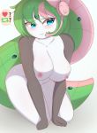  &lt;3 2020 absurd_res anthro awintermoose big_breasts blue_eyes blush breasts female front_view green_hair hair hi_res humanoid legendary_pok&eacute;mon long_hair meloetta meloetta_(aria_form) multicolored_body multicolored_skin nintendo nipples not_furry nude pink_hair pok&eacute;mon pok&eacute;mon_(species) pok&eacute;morph shy simple_background sitting solo two_tone_body two_tone_skin video_games white_background white_body white_skin 