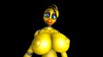  3d_(artwork) anthro avian big_breasts bird blush breadbunbun breasts chica_(fnaf) chicken digital_media_(artwork) female five_nights_at_freddy&#039;s five_nights_at_freddy&#039;s_2 galliform gallus_(genus) hi_res looking_at_viewer machine nipples non-mammal_breasts nude phasianid simple_background solo source_filmmaker video_games 