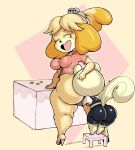  aloha_shirt animal_crossing anthro big_butt bike_shorts bottomless bottomwear breasts butt butt_grab butt_worship canid canine canis clothed clothing coin domestic_dog duo female footwear furniture girly hand_on_butt hi_res high_heels huge_butt isabelle_(animal_crossing) kissing_butt larger_female looking_back male male/female mammal marshal_(animal_crossing) nintendo one_eye_closed partially_clothed purple_yoshi_draws rodent sciurid shih_tzu shirt shoes shorts simple_background size_difference smaller_male stool thick_thighs topwear toy_dog tree_squirrel video_games yellow_background yellow_body 