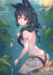  animal_ears artist_revision ass breast_hold granblue_fantasy nier_(granblue_fantasy) swimsuits uneg wet 