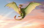  14:9 2020 ambiguous_gender claws day detailed_background digital_media_(artwork) dragon feral hi_res horn icelectricspyro membrane_(anatomy) membranous_wings outside scales scalie sky solo spines western_dragon wings 