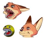  1:1 black_nose canid canine dipstick_ears disney fangs fox fur headshot_portrait inner_ear_fluff juantriforce mammal multicolored_ears nick_wilde open_mouth orange_body orange_fur portrait red_fox sharp_teeth simple_background teeth tongue tuft white_background zootopia 