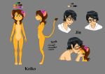  &lt;3 absurd_res age_difference anatomy animal_humanoid anthro black_eyes black_hair blush breasts brown_hair butt concept_art couple_love duo eyewear felid felid_humanoid female fur genitals glasses green_eyes hair happy hi_res human human_on_anthro humanoid interspecies jin keiko_(sakmat) kissing lion love male male/female mammal mammal_humanoid nude orange_body orange_fur original_characters pantherine pantherine_humanoid pink_flower piporete pussy raised_tail romantic_couple simple_background text white_t-shirt younger_female younger_human 