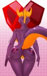  absurd_res activision anthro anus bodily_fluids butt dododragon56 dragon female gem genital_fluids genitals hi_res horn humanoid looking_back nails nude pussy pussy_juice raised_tail rear_view reptile scales scalie shaded simple_background solo spyro spyro_the_dragon stamp thick_thighs thigh_gap video_games 
