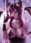  areola evelynn league_of_legends nipple_slip topless wickellia 