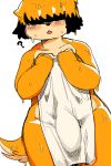  ? anthro berseepon09 big_bulge black_hair blush bulge canid canine canis clothed clothing dog_boy(berseepon09) domestic_dog floppy_ears fur genital_outline hair hair_over_eyes hi_res holding_object holding_towel looking_at_viewer male mammal open_mouth orange_body orange_fur orange_hair penis_outline short_hair simple_background sketch solo standing tan_body tan_fur towel towel_only water wet white_background wide_hips 