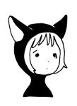  1girl animal_ears animated animated_gif bangs cat_ears catsuit closed_mouth cropped_shoulders crying crying_with_eyes_open dot_nose fake_animal_ears from_side furrowed_eyebrows greyscale hirasawa_minami looking_at_viewer monochrome original portrait sad short_hair simple_background solo tears white_background 