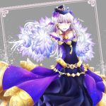  1girl dress fire_emblem fire_emblem:_three_houses fire_emblem_heroes fur_trim gloves hair_ornament hat long_hair lysithea_von_ordelia open_mouth pink_eyes solo white_gloves white_hair yuyu_(spika) 