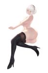  ass cait heels naked nier_automata nipples pussy thighhighs transparent_png yorha_no.2_type_b 