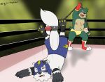  animal_humanoid anthro battle chain chained defeated duo gorim greentagteam hi_res humanoid lutrine male male/male mammal mammal_humanoid mustelid ori ring ursid wrestler wrestlers wrestling 