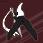  1:1 anthro arthropod black_body blanagami butt clitoris fecharis female genitals hi_res hollow_knight hornet_(hollow_knight) plump_labia presenting presenting_hindquarters presenting_pussy pussy solo team_cherry vessel_(species) video_games weapon 