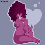  &lt;3 1:1 afro anthro areola big_hair blanagami bodily_fluids breasts butt deltarune drooling eyes_covered female freckles genital_fluids genitals hair hi_res holding_butt long_tongue nipples non-mammal_breasts nude presenting presenting_hindquarters presenting_pussy purple_areola purple_body purple_skin pussy pussy_juice reptile saliva scalie sharp_teeth short_tail simple_background solo spread_butt spreading susie_(deltarune) teeth tongue tongue_out video_games wide_hips 