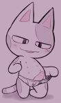  animal_crossing anthro blush bob_(animal_crossing) briefs chibi clothing domestic_cat erection felid feline felis genitals hi_res male mammal multi_nipple nintendo nipples penis sketchy solo tighty_whities underwear video_games white_clothing white_underwear zonkeyshow 