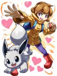  &lt;3 3:4 alpha_channel blitzdrachin canid conditional_dnp duo eevee female feral fluffy human mammal nintendo open_mouth paws pok&eacute;ball pok&eacute;mon pok&eacute;mon_(species) pok&eacute;mon_trainer shiny_eevee shiny_pok&eacute;mon video_games 
