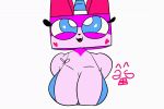  &lt;3 &lt;3_eyes 2020 3:2 animated anthro big_breasts blue_eyes bouncing_breasts bra breasts cleavage clothed clothing domestic_cat equid equine felid feline felis female fur gomegaro horn hybrid lego mammal one_eye_closed open_mouth pink_body pink_fur short_playtime simple_background smile solo teeth the_lego_movie tongue underwear unikitty unikitty! white_background wink 