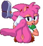 2023 accessory alpha_channel anthro classic_amy_rose classic_sonic_(universe) clothing digital_media_(artwork) dress eulipotyphlan feet female fingers footwear fur genitals gloves hair_accessory hairband half-closed_eyes handwear hedgehog humbird0 looking_at_viewer mammal multicolored_body narrowed_eyes one_shoe_on open_mouth open_smile pink_body pink_fur pixel_(artwork) presenting presenting_pussy pussy red_hairband sega shoes simple_background smile soles solo sonic_the_hedgehog_(series) toes transparent_background two_tone_body white_clothing white_gloves white_handwear