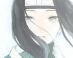  1boy androgynous archived_source black_eyes black_hair drawr face forehead_protector gradient_eyes grey_eyes haku_(naruto) kirigakure_symbol male_focus multicolored multicolored_eyes naruto naruto_(series) oekaki pale_skin solo turtleneck wind wind_lift yayo_(watankonasu) 