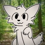 1:1 anthro boy_kisser_(meme) canid canine eyelines eyes forest forest_background fox fur girly happy invalid_tag low_res male mammal meme nature nature_background nose photo_background photography_(artwork) plant senvafox silly_cat_(mauzymice) solo tail tree white_body white_fur white_tail