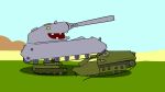  bernard_(zergchu) highres maus_(tank) maus_(tankoon) military_vehicle motor_vehicle no_humans object_261 object_261_(tanktoon) ranzar t-50-2 t-50-2_(tanktoon) tank tanktoon world_of_tanks yellow_eyes 