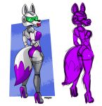  android anthro butt canid canine cybernetics cyborg female five_nights_at_freddy&#039;s five_nights_at_freddy&#039;s_2 fox foxbot_(fnaf) freddy_in_space_2 machine mammal mangle_(fnaf) pinkypills_(artist) pose presenting presenting_hindquarters robot solo video_games 