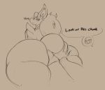  absurd_res annoyed anthro big_butt butt butt_grab butt_squish duo english_text hand_on_butt hi_res human lover_(coldfrontvelvet) male mammal nintendo pok&eacute;mon pok&eacute;mon_(species) redmoon83 squish text thick_thighs video_games zoroark 