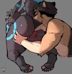  2023 absurd_res alex_(epic_alex_furry) ambiguous_gender anal anthro balls black_body black_fur butt canid canine canis colored digital_media_(artwork) domestic_dog duo eesahma eeveelution esahma fur generation_2_pokemon genitals hi_res male male/ambiguous male_(lore) mammal nintendo nude oral pink_tongue pokemon pokemon_(species) pokemorph rimming sex shaded shiny_pokemon signature smile tail tongue tongue_out umbreon 