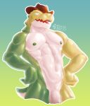  abs absurd_res alligator alligatorid anthro balls biceps candy citrine_lion clothing crocodilian dessert food food_creature genitals glitch_productions gummigoo_(tadc) gummy_(food) gummy_creature half-closed_eyes hat headgear headwear hi_res humanoid humanoid_genitalia humanoid_penis living_candy looking_at_viewer male mammal muscular muscular_anthro muscular_male narrowed_eyes navel nipples nude open_mouth pecs penis reptile scalie solo tail the_amazing_digital_circus tongue vein veiny_penis 