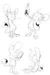  ambiguous_gender animancer dipodid hi_res jerboa luck lucky_j mammal monochrome rodent semi-anthro sketch 