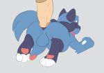  anal animated baby_pok&eacute;mon balls bent_over blue_body blue_fur disembodied_penis duo fur genitals luu_mochi luuriolu male male/male nintendo penis pok&eacute;mon pok&eacute;mon_(species) riolu short_playtime simple_background video_games 