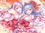  aoba_chise aoba_project aoba_rena lolita_fashion momo_moyon no_bra skirt_lift umbrella wa_lolita 