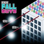  building commentary_request fall_guy fall_guys highres kaiji na!_(na&#039;mr) parody skyscraper solid_oval_eyes standing translation_request 